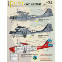 [FCM] Decalque 144-34 PBY-5 Catalina Escala 1/144