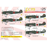 [FCM] Decalque 032-25 Nakajima Ki-84 Hayate Escala 1/32