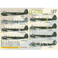 [FCM] Decalque 032-27 JU-88A / C / D Escala 1/32