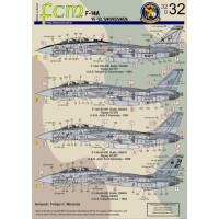 [FCM] Decalque 032-32 F-14A VF-32 Swordsmen Escala 1/32