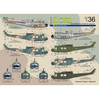 [FCM] Decalque 032-36 Bell 205D/H (UH-1D/H) Iroquois Escala 1/32