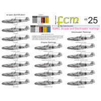 [FCM] Decalque 048-25 Marcas Luftwaffe Escala 1/48