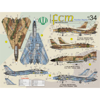 [FCM] Decalque 048-34 F-4 Phantom F-14 Tomcat Escala 1/48