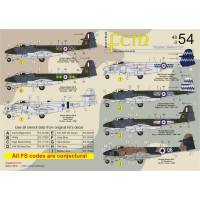 [FCM] Decalque 048-54 Gloster Meteor F.8 Escala 1/48