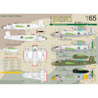 [FCM] Decalque 048-65 B-25J Mitchel - Parte 1 Escala 1/48