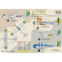 [FCM] Decalque 048-68 Treinadores Brasileiros Pré Guerra Escala 1/48