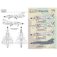 [FCM] Decalque 048-76 Mirage IIIBR Escala 1/48