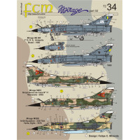[FCM] Decalque 072-34 Mirage IIIE 50 Escala 1/72
