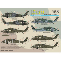 [FCM] Decalque 072-53 H-60 Blackhawk Escala 1/72