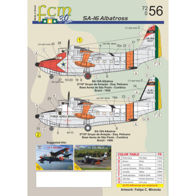 [FCM] Decalque 072-56 SA-16 Albatross Escala 1/72