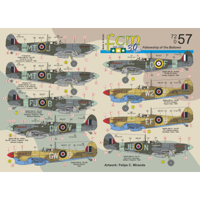 [FCM] Decalque 072-57 Fellowship of the Bellows - Brazil Escala 1/72