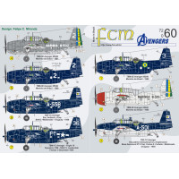 [FCM] Decalque 072-60 TBF-1 / TBM-3 Avenger Escala 1/72