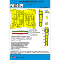 [CIA DA ESCALA] CM48082 Máscara Nakajima B5N1 Type 97 Escala 1/48