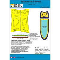 [CIA DA ESCALA] CM48098 Máscara F8F Bearcat Escala 1/48