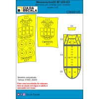 [CIA DA ESCALA] CM48105 Máscara Bf109 E3 Escala 1/48