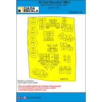 [CIA DA ESCALA] CM48114 Máscara Bristol Beaufort Escala 1/48
