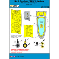 [CIA DA ESCALA] CM48132 Máscara P-51 D/K Escala 1/48