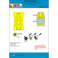 [CIA DA ESCALA] CM72120 Máscara F4U Corsair Escala 1/72