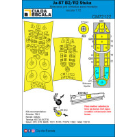 [CIA DA ESCALA] CM72122 Máscara Ju87 Stuka Escala 1/72