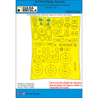 [CIA DA ESCALA] CM72126 Máscara B-17 Flying Fortress Escala 1/72