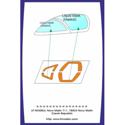 [LF MODELS] Máscara Canopy MB 326K Impala Escala 1/72