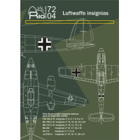 [RIO DECALQUES] Decalque 072-04 Luftwaffe Insignias Escala 1/72