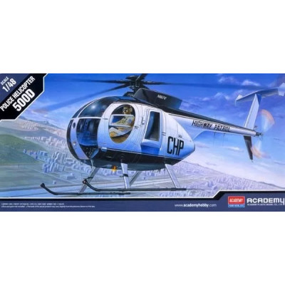 [ACADEMY] Hughes Police Helicopter  500D Escala 1/48