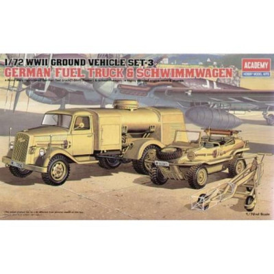 [ACADEMY] German Fuel Truck & Schwimmwagen Escala 1/72