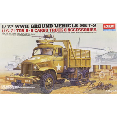 [ACADEMY] U.S. 2,5ton Cargo Truck & Accessories Escala 1/72