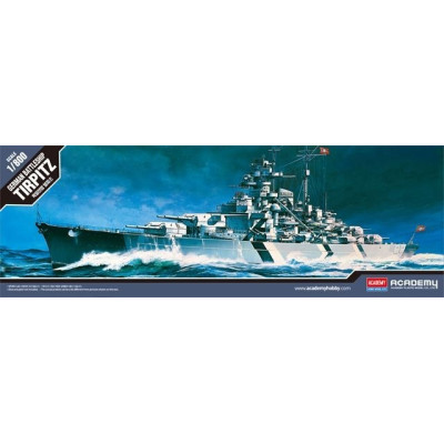 [ACADEMY] German Battleship Tirpitz Escala 1/800