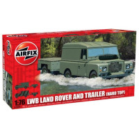 [AIRFIX] LWB Land Rover And Trailer (hard Top) Escala 1/76