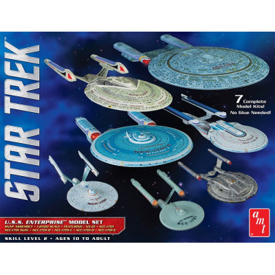 [AMT] Star Trek U.S.S Enterprise Model Set - 7 kits - Escala 1/2500