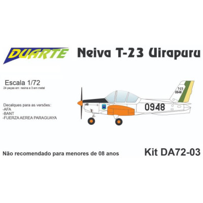 [DUARTE] Aerotec T-23 Uirapuru Escala 1/72 - Resina