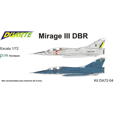 [DUARTE] Mirage IIIDBR Escala 1/72 - Resina