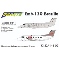 [DUARTE] Emb-120 Brasília Escala 1/144 - Resina