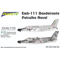 [DUARTE] Emb-111 Bandeirante Patrulha Naval Escala 1/144 - Resina