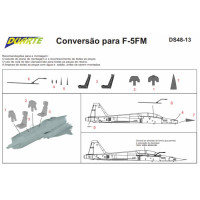 [DUARTE] Set de Conversão F-5FM Tiger II Escala 1/48 - Resina