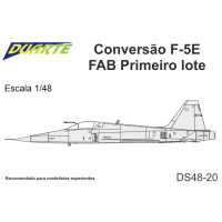 [DUARTE] Set de Conversão F-5E Tiger II FAB Primeiro Lote Escala 1/48 - Resina