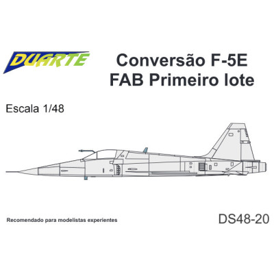 [DUARTE] Set de Conversão F-5E Tiger II FAB Primeiro Lote Escala 1/48 - Resina