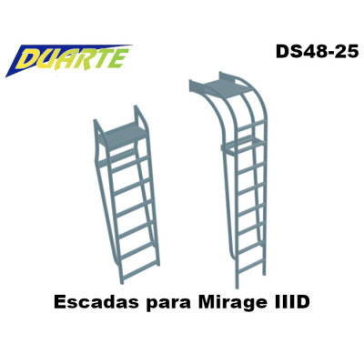[DUARTE] Escadas para Mirage IIID Escala 1/48 - Resina