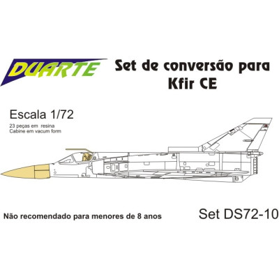 [DUARTE] Set conversão Kfir CE Escala 1/72 - Resina