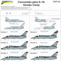 [DUARTE] Conversão Nariz para AMX A-1A Versão Cinza Escala 1/72 - Resina