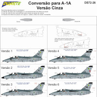 [DUARTE] Conversão Canhões para AMX  A-1A Versão Cinza Escala 1/72 - Resina