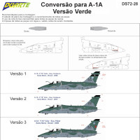 [DUARTE] Conversão Canhões para AMX A-1A Versão Verde Escala 1/72 - Resina