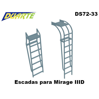 [DUARTE] Escadas para Mirage IIID Escala 1/72 - Resina