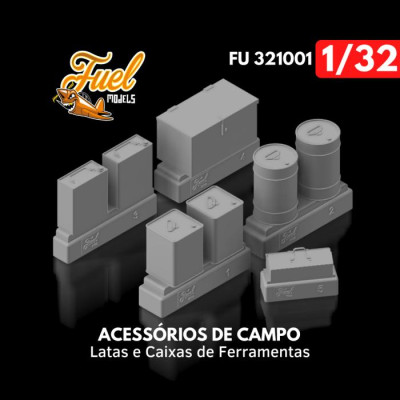 [FUEL MODELS] Set de Acessórios de Campo Escala 1/32 - Resina