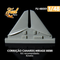 [FUEL MODELS] Set de Correção Canards Mirage III EBR/DBR Escala 1/48 - Resina