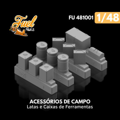 [FUEL MODELS] Set de Acessórios de Campo Escala 1/48 - Resina