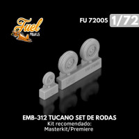 [FUEL MODELS] Set de Rodas Para EMB312 Tucano Escala 1/72 - Resina