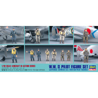 [HASEGAWA] WWII Pilot Figure Set Escala 1/48